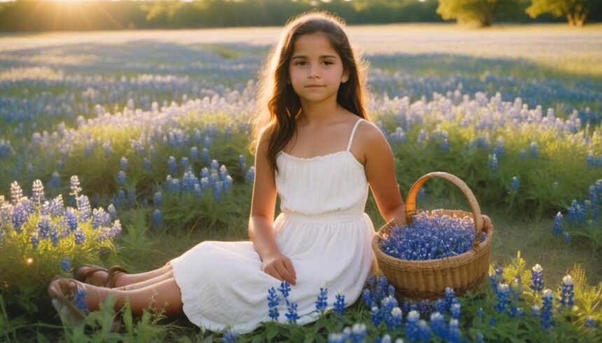 Blue Bonnet Flower